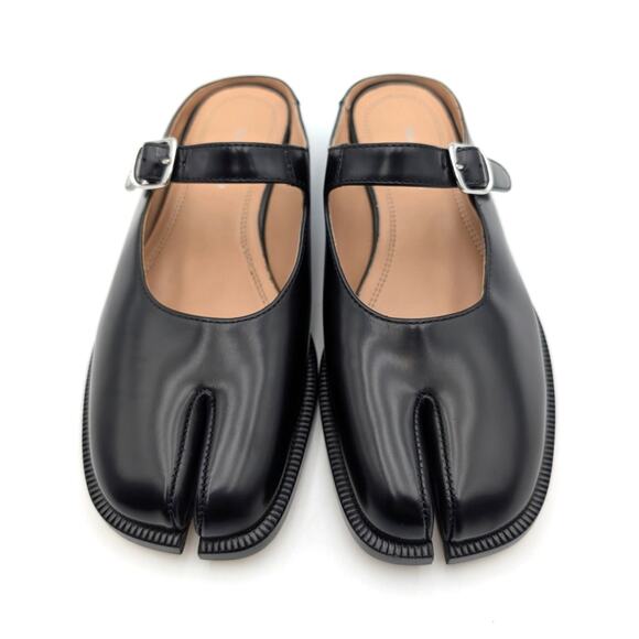 Maison Margiela Paris Tabi City Mary Jane Mules Women's Black Size US5 EU35 - Picture 4 of 10
